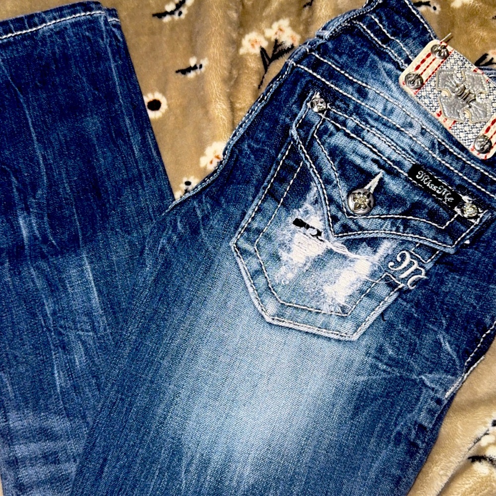 American flag edition Miss me skinny jeanssize 26